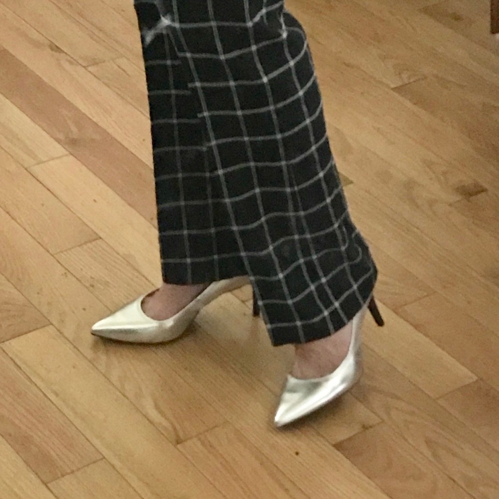 Windowpane Plaid Pants EUC